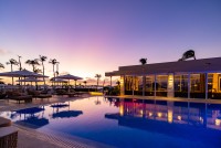 Pool at sunset