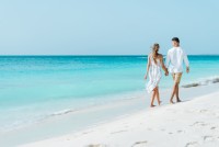 Couple Walk Beach